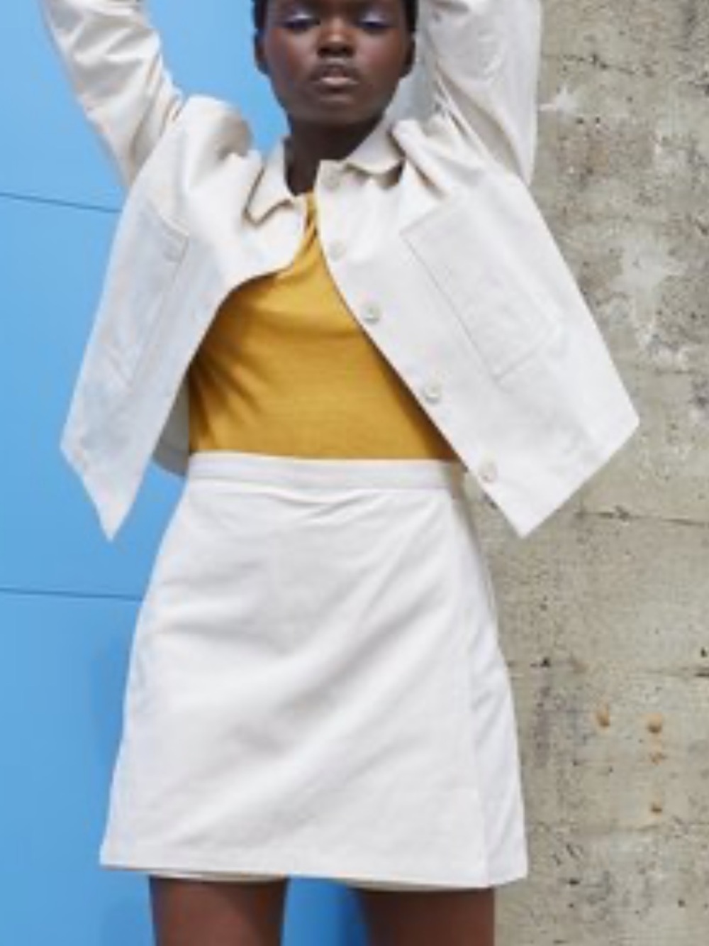 Chic Cream Mini Skort XS Ali Golden